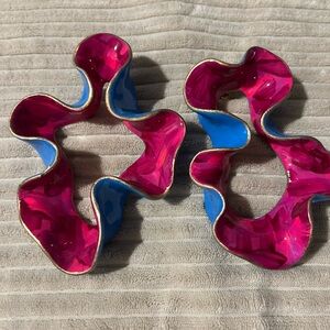 Handmade Polymar Clay Lightweight Bold Earrings Made by Lady Luck